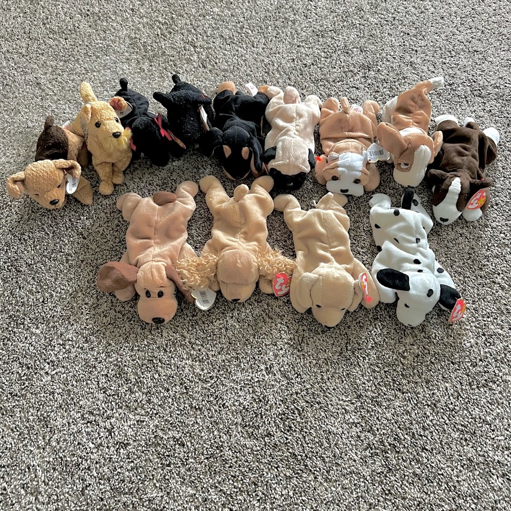 Ty beanie babies dogs bundle